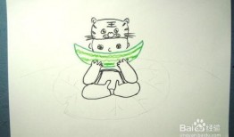 简笔画小孩吃瓜,小家伙的夏日吃瓜时光